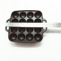 Mini Takoyaki Cast Iron Bakeware Baking Pan with Helper Handle